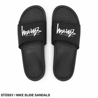 ステューシー(STUSSY)のNIKE × STUSSY SLIDE SANDALS 26cm BLACK(サンダル)