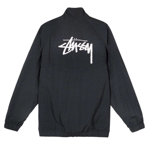 新品 黒L stussy × nike windrunner