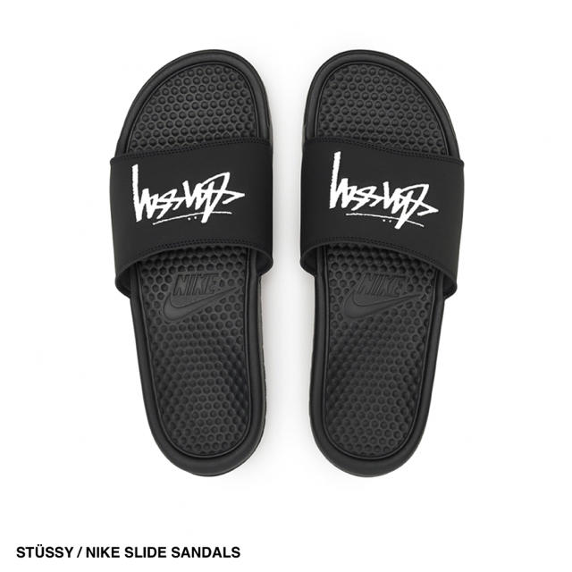 メンズSTÜSSY / NIKE SLIDE SANDALS 黒　28.0