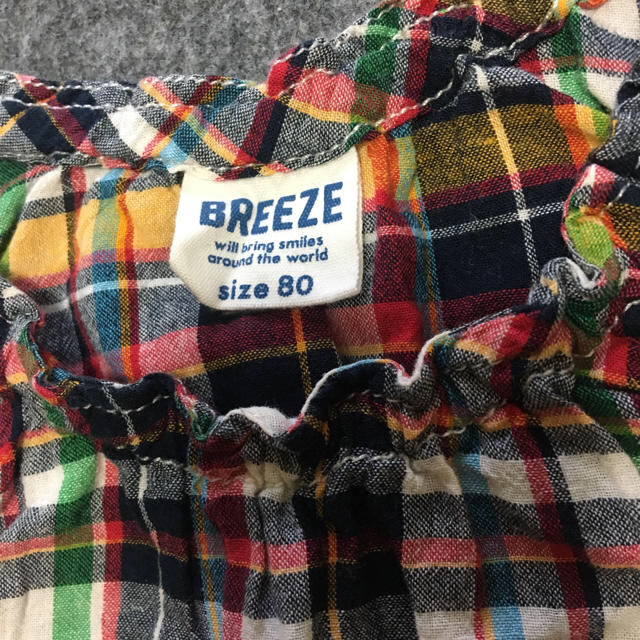 BREEZE(ブリーズ)の美品 ブリーズ チュニック 80 キッズ/ベビー/マタニティのベビー服(~85cm)(タンクトップ/キャミソール)の商品写真