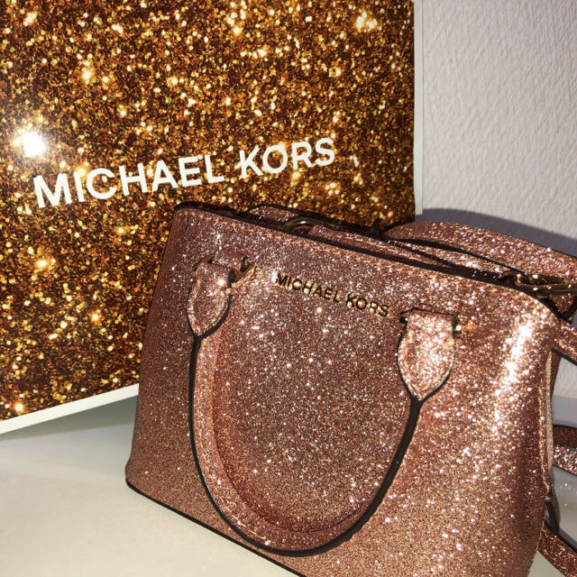 Michael Kors - マイケルコース グリッターショルダーバックの通販 by