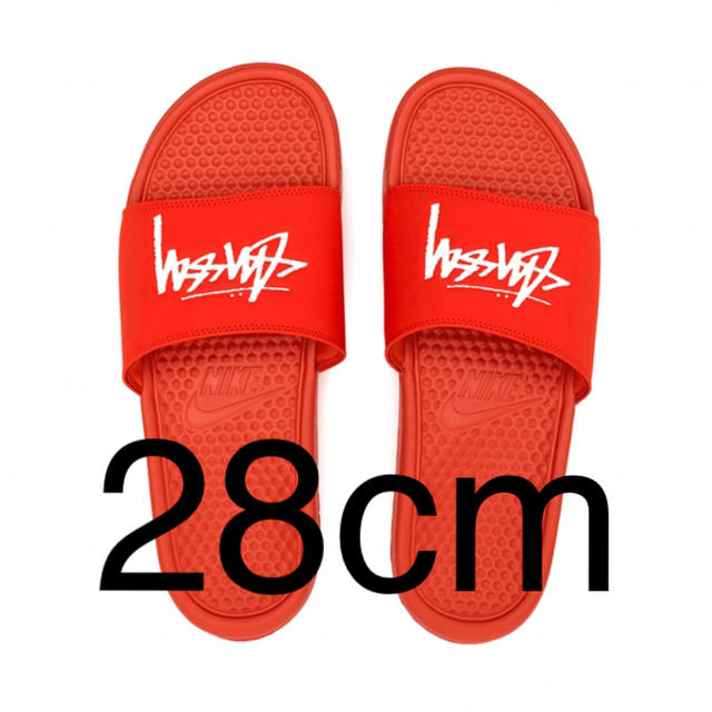 【28cm】STÜSSY / NIKE SLIDE SANDALS べナッシ　赤