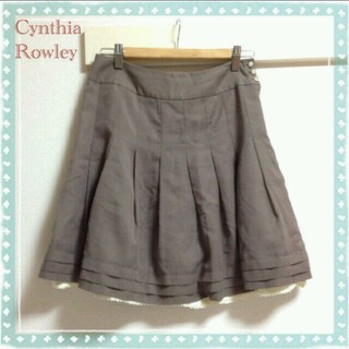 シンシアローリー(Cynthia Rowley)のシンシアローリー 裾レーススカート(ひざ丈スカート)
