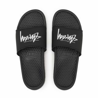 ステューシー(STUSSY)の✨早い者勝ち✨STUSSY NIKE SLIDE サンダル べナッシ 28 黒✨(サンダル)