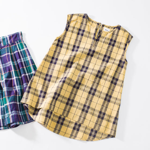 Ron Herman(ロンハーマン)のRHC Madras check Shirt 今期　チェックブラウス レディースのトップス(シャツ/ブラウス(半袖/袖なし))の商品写真