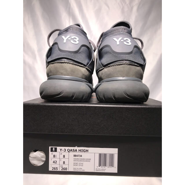 Y-3(ワイスリー)のY-3 QASA HIGH GRAY 26.5cm メンズの靴/シューズ(スニーカー)の商品写真