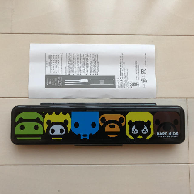 A BATHING APE(アベイシングエイプ)のBABY MILO CUTLERY SET インテリア/住まい/日用品のキッチン/食器(カトラリー/箸)の商品写真