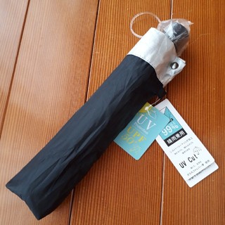 晴雨兼用　折り畳み傘　黒　シルバーコーティング　UV　紫外線対策　UPF50+(傘)