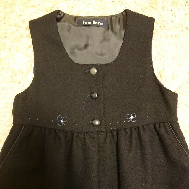 ☆美品☆ ファミリア お受験 フォーマル ワンピース ボレロ付 100cm