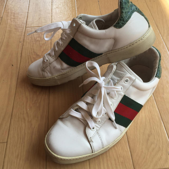 Gucci - gucci スニーカー 中古の通販 by NATS's shop｜グッチならラクマ