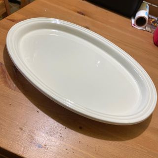 ルクルーゼ(LE CREUSET)のルクルーゼ オーバル ディッシュ ホワイト 33センチ (食器)