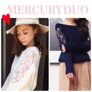 マーキュリーデュオ(MERCURYDUO)のレース切り替えニット♡マーキュリーデュオ(ニット/セーター)