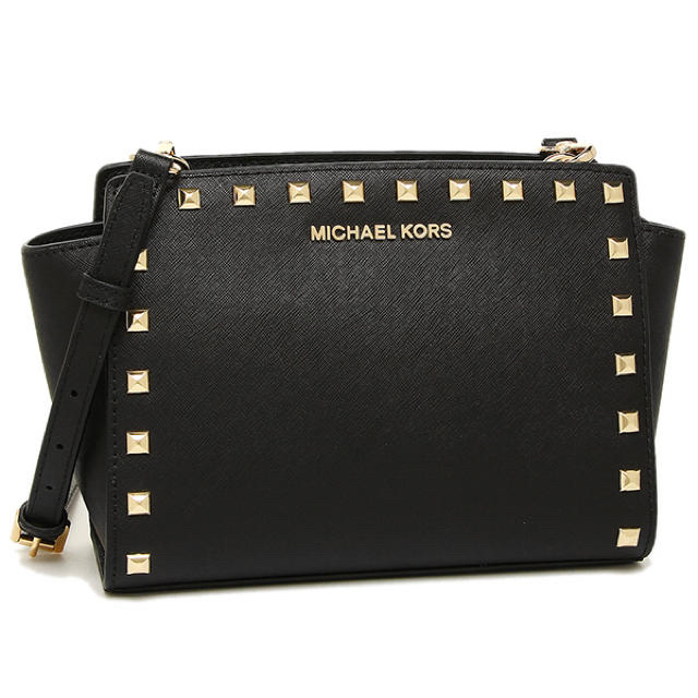 製品詳細素材MichaelKors スタッズショルダーバッグ（ブラック）