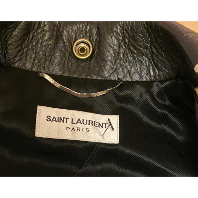 Saint Laurent(サンローラン)のサンローラン スタッズ ライダース it46 サイズS メンズのジャケット/アウター(ライダースジャケット)の商品写真