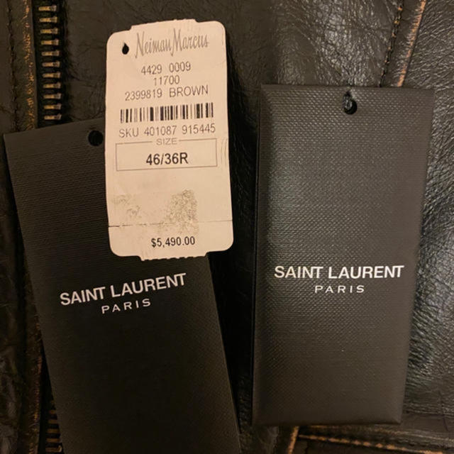 Saint Laurent(サンローラン)のサンローラン スタッズ ライダース it46 サイズS メンズのジャケット/アウター(ライダースジャケット)の商品写真