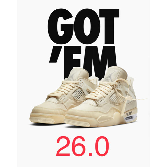 2022正規激安】 NIKE - ウィメンズエアジョーダン4 オフホワイト