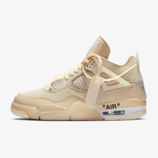 ナイキ(NIKE)のNIKE off white JORDAN 4 sail 23cm (スニーカー)