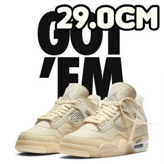 ナイキ(NIKE)のNike jordan4 offwhite (スニーカー)