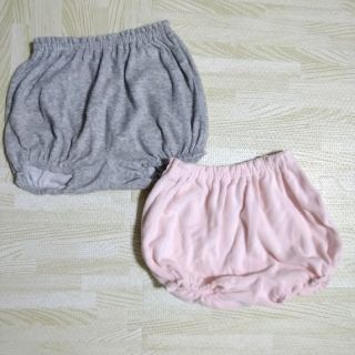 ユニクロ(UNIQLO)のユニクロ　ベビー　ブルマ　ピンク、グレー　２枚セット(パンツ)