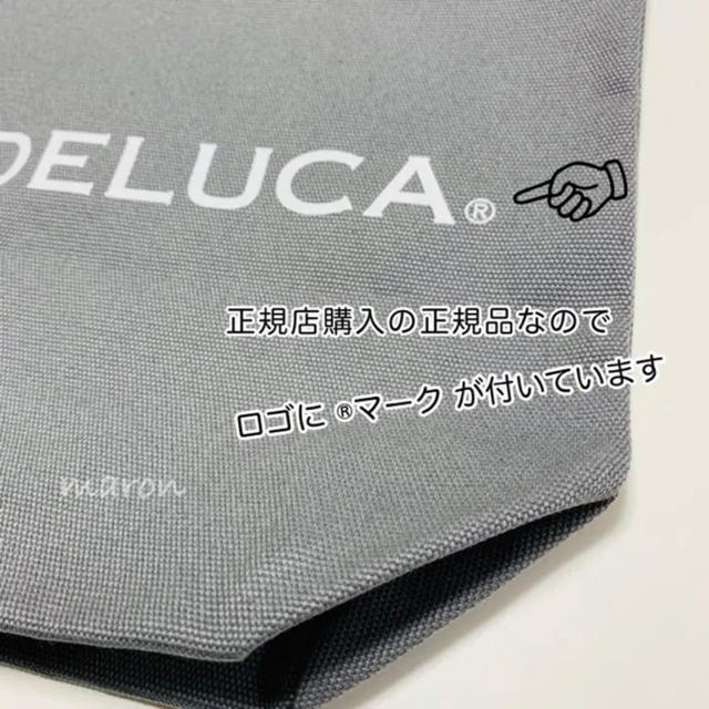 DEAN & DELUCA(ディーンアンドデルーカ)の正規品✩︎DEAN&DELUCAグレーＬサイズトートバッグエコバッグランチバッグ レディースのバッグ(エコバッグ)の商品写真