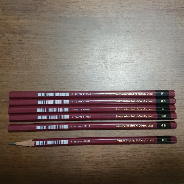 三菱鉛筆(ミツビシエンピツ)の三菱 uni 鉛筆6本 H-4B エンタメ/ホビーのアート用品(鉛筆)の商品写真