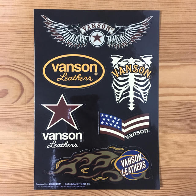 VANSON(バンソン)のVANSON バンソン ステッカー 2枚組 (非売品) 自動車/バイクのバイク(ステッカー)の商品写真