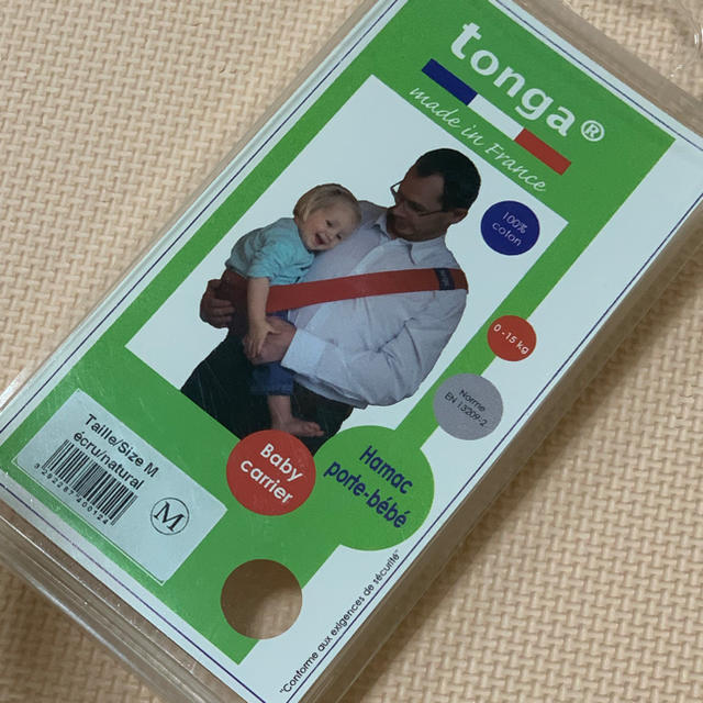 tonga(トンガ)の★ トンガ　フィット　ナチュラル Mサイズ キッズ/ベビー/マタニティの外出/移動用品(スリング)の商品写真