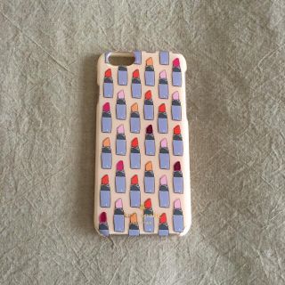 ケイトスペードニューヨーク(kate spade new york)のリップスティック柄 iPhone6ケース(iPhoneケース)