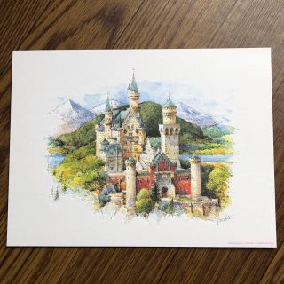 【専用】ノイシュバンシュタイン城　絵画　印刷(絵画/タペストリー)