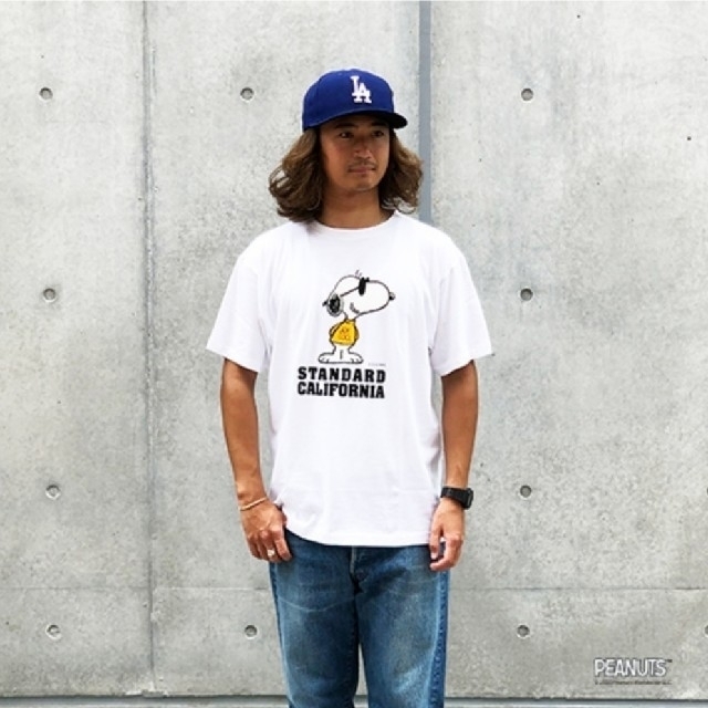STANDARD CALIFORNIA(スタンダードカリフォルニア)のSNOOPY × SD Joe Cool Tシャツ メンズのトップス(Tシャツ/カットソー(半袖/袖なし))の商品写真