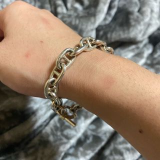 国産 CHAIN NARROW BRACELET BEDWIN BRACELET ´RIVIERA´ CHAIN