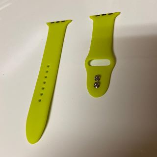 アップルウォッチ(Apple Watch)のラバーベルト：Apple Watch （44㎜、黄緑）(腕時計)