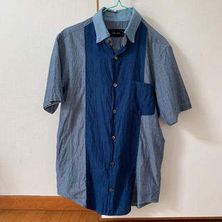 トゥモローランド(TOMORROWLAND)のブルーワークトゥモローランド　日本製シャツ0サイズ(シャツ)