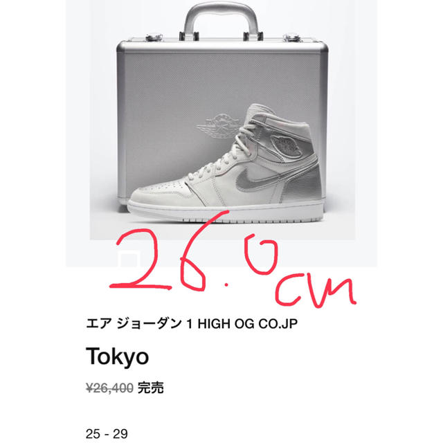 NIKE(ナイキ)の専用　エアジョーダン1 Tokyo⭐︎ メンズの靴/シューズ(スニーカー)の商品写真