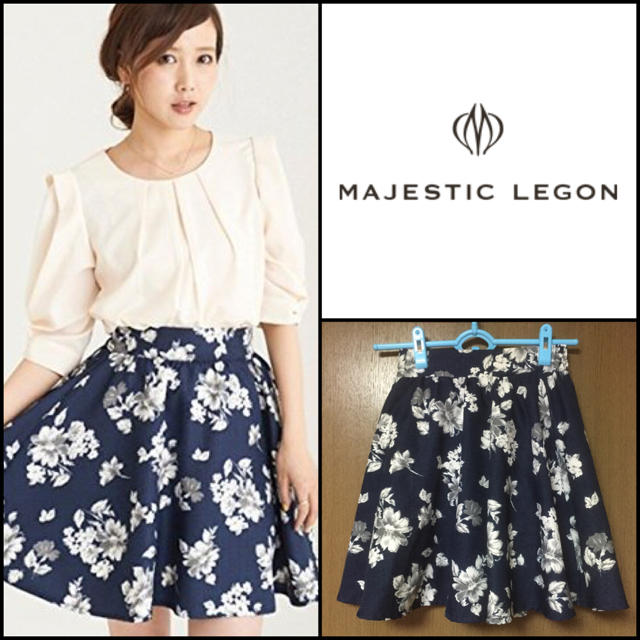 MAJESTIC LEGON(マジェスティックレゴン)の大花柄スカパン レディースのスカート(ミニスカート)の商品写真