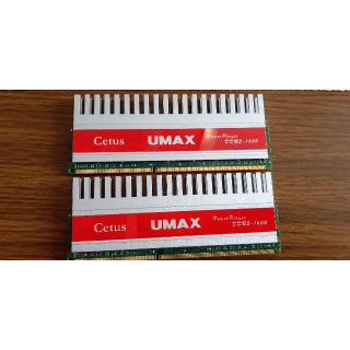 【送料込】メモリ UMAX DDR3-1600 PC3 2GB×2=4GB(PCパーツ)