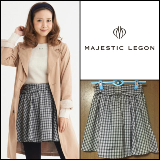 MAJESTIC LEGON(マジェスティックレゴン)のアソートリボンスカパン レディースのスカート(ミニスカート)の商品写真