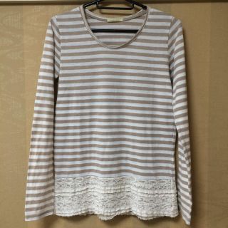 オンザカウチ(on the couch)のオンザカウチ/裾レース/春物ロンT薄手(Tシャツ(長袖/七分))