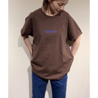 ジャーナルスタンダード(JOURNAL STANDARD)のjournal standard luxeリメイクTシャツ SUNDAYプリント(Tシャツ(半袖/袖なし))