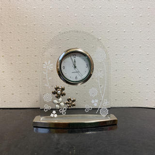 ミキモト(MIKIMOTO)のミキモトの置き時計(MIKIMOTO 時計 シルバー)(置時計)