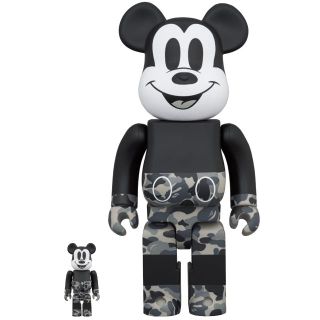 メディコムトイ(MEDICOM TOY)のBE@RBRICK APE MICKEY MOUSE MONOTONE (その他)