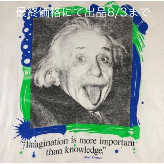 ヘインズ(Hanes)の超希少!アインシュタインArtビンテージ 90sTシャツ Made in USA(Tシャツ/カットソー(半袖/袖なし))