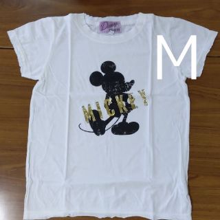 ディズニー(Disney)の新品 M WH ディズニー ビンテージ ミッキー Ｔシャツ ホワイト(Tシャツ(半袖/袖なし))