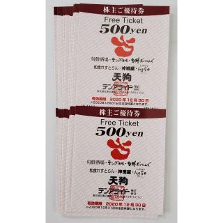 テンアライド　株主優待券　１００００円分(レストラン/食事券)