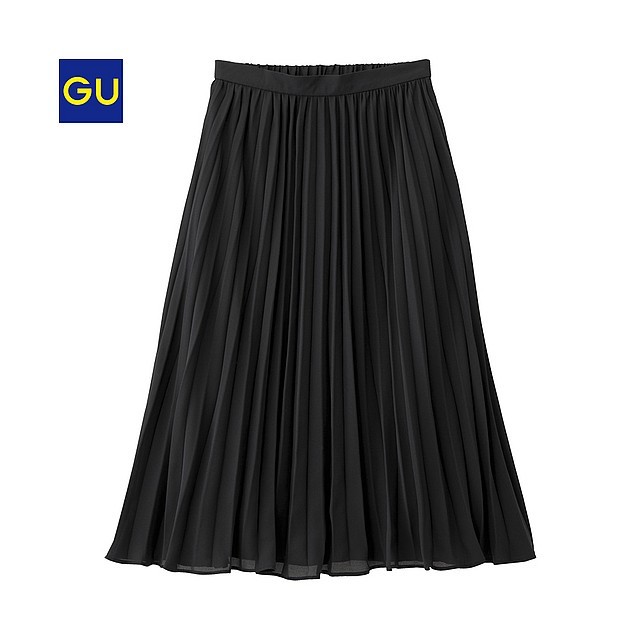 GU(ジーユー)のジーユー プリーツスカート レディースのスカート(ひざ丈スカート)の商品写真