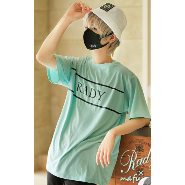 まふまふ着用 ラインロゴメンズTシャツ(Rady×まふまふコラボ)Lサイズ 新品 | フリマアプリ ラクマ