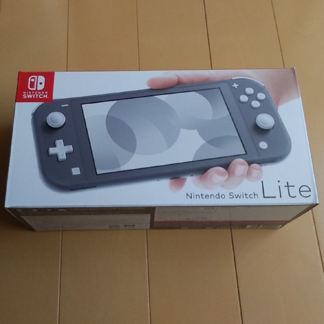 Nintendo Switch Lite グレー ガラスフィルム・ソフトケース付 - 携帯