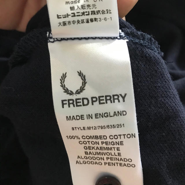 FRED PERRY(フレッドペリー)のフレッドペリー　ポロシャツ　England 鹿の子　半袖　 FREDPERRY メンズのトップス(ポロシャツ)の商品写真