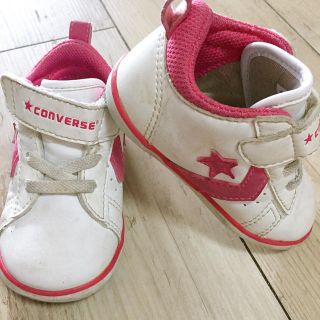 コンバース(CONVERSE)の即日発送 コンバース ピンク ハイカットスニーカー 13.5cm 女の子(スニーカー)