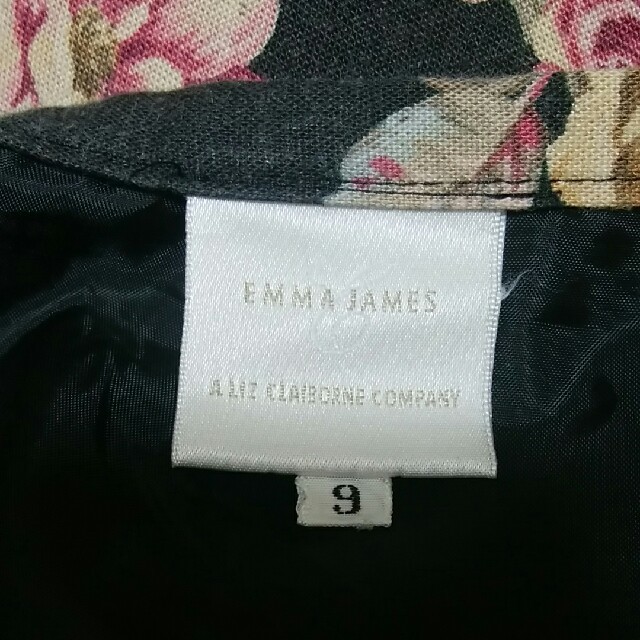 EMMAJAMES(エマジェイム)のEMMA JAMES 花柄リネンロングスカート レディースのスカート(ロングスカート)の商品写真